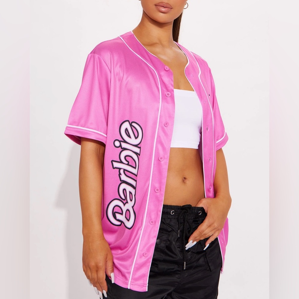 Barbie Pink West Coast Baseball Style Jersey MLB Barbie Night Jersey - Picture 2 of 4
